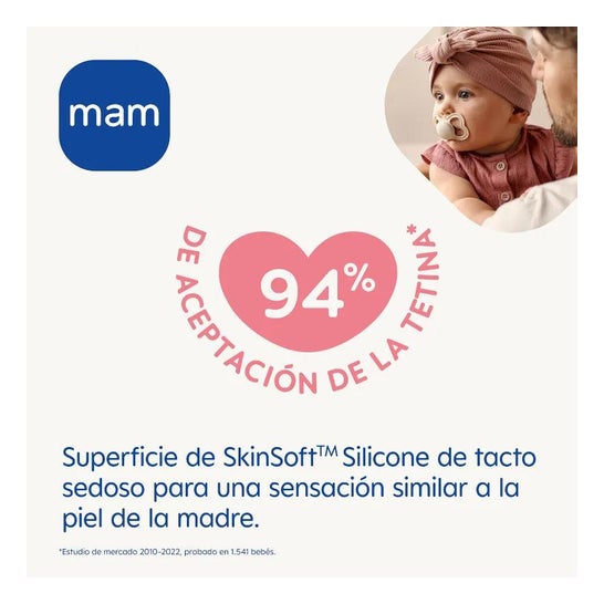 Mam Air Chupete Silicona 0+ Azul Pack Doble