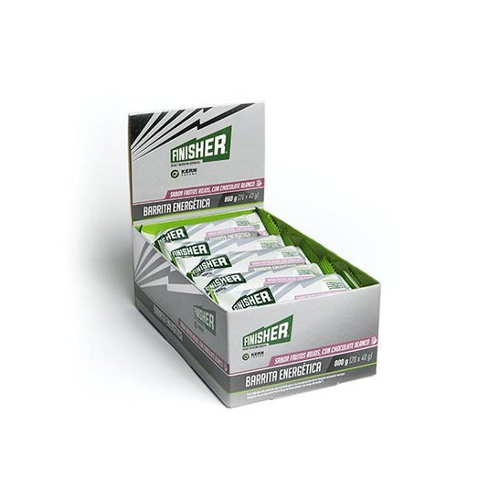 Finisher Barritas Energéticas Chocolate Blanco y Frutos Rojos 20uds