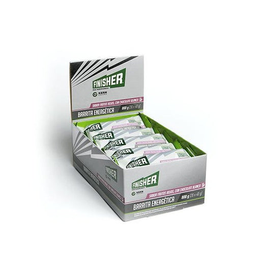 Finisher Barritas Energéticas Chocolate Blanco y Frutos Rojos 20uds