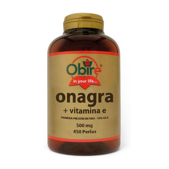 Óleo de Prímula de Noite de Obire + Vit E 500mg 450 Pérolas
