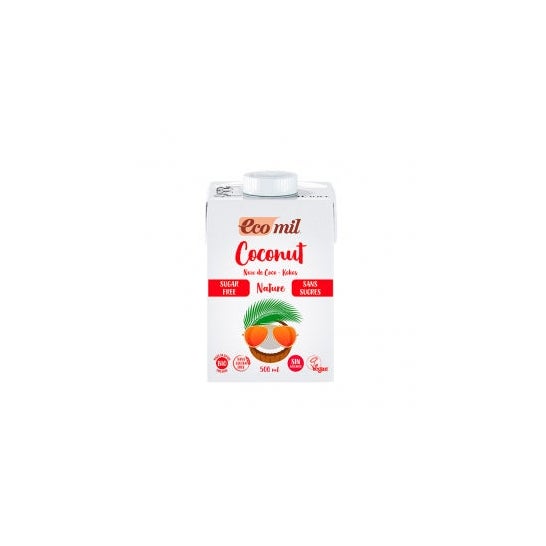 Ecomil Leche de Coco Sin Azúcares Bio 500 ml