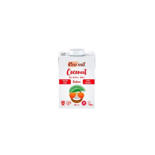 Ecomil Leche de Coco Sin Azúcares Bio 500 ml