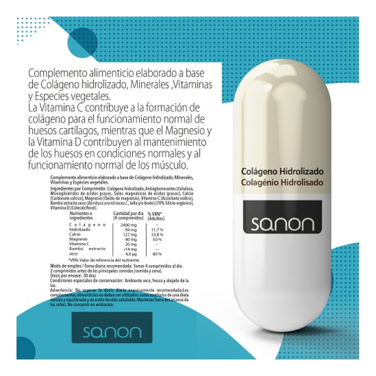 Sanon Colágeno Hidrolizado 180comp