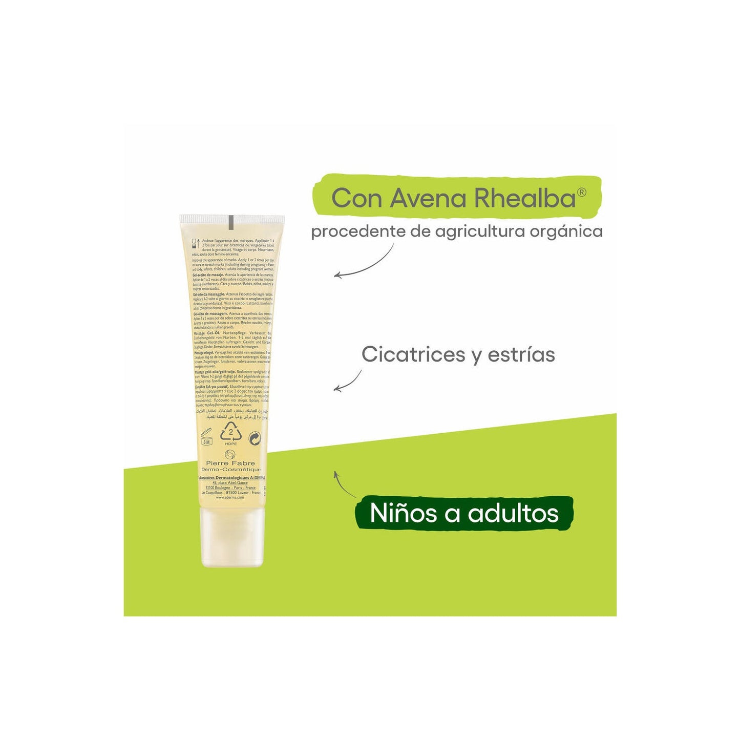 A-Derma Epitheliale A.H Gel-Aceite de Masaje 40ml