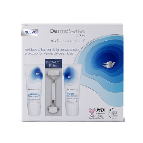 Dove Set Dermaseries Crema Día + Noche + Roller