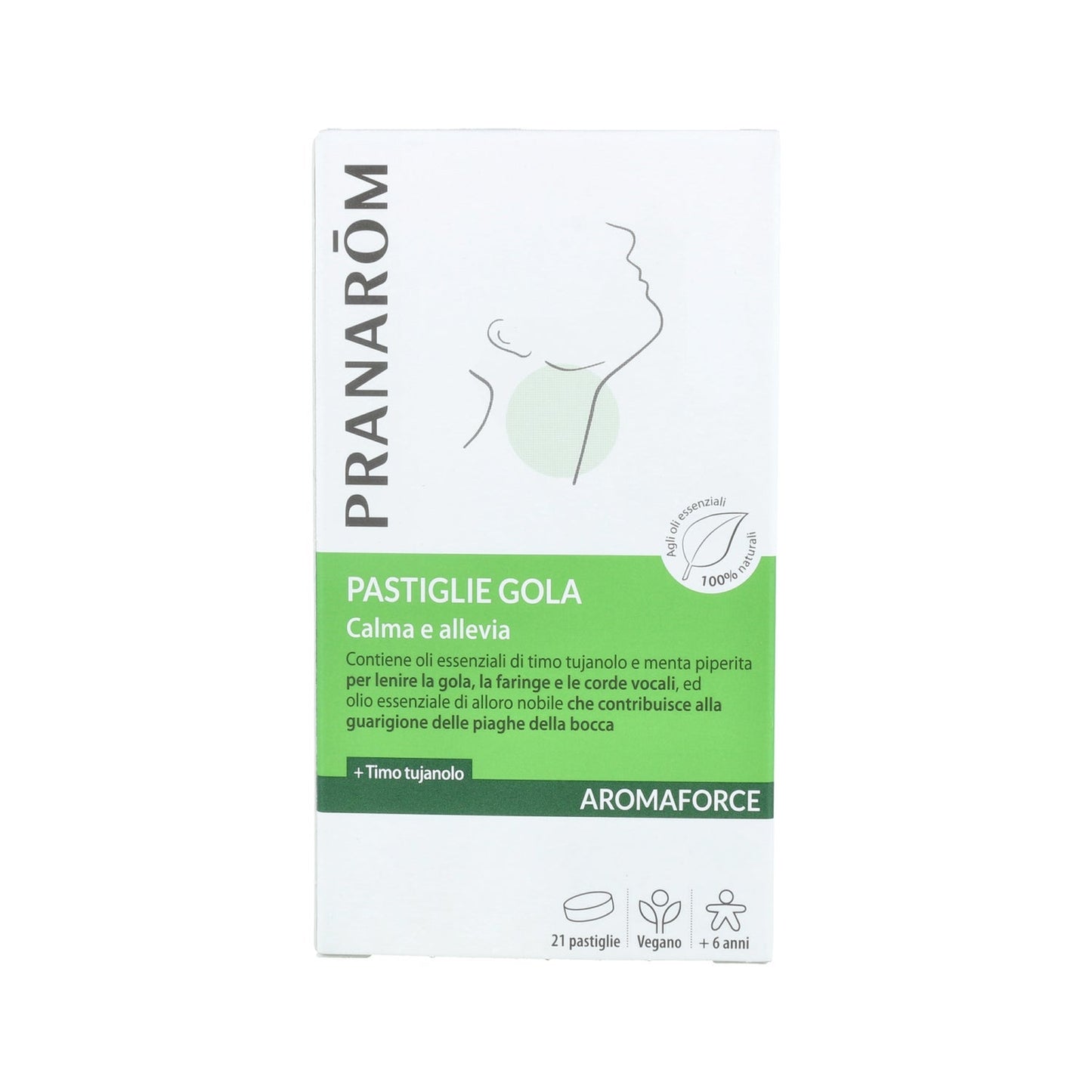 Pranarôm Aromaforce Pastillas Calmantes Garganta 21uds