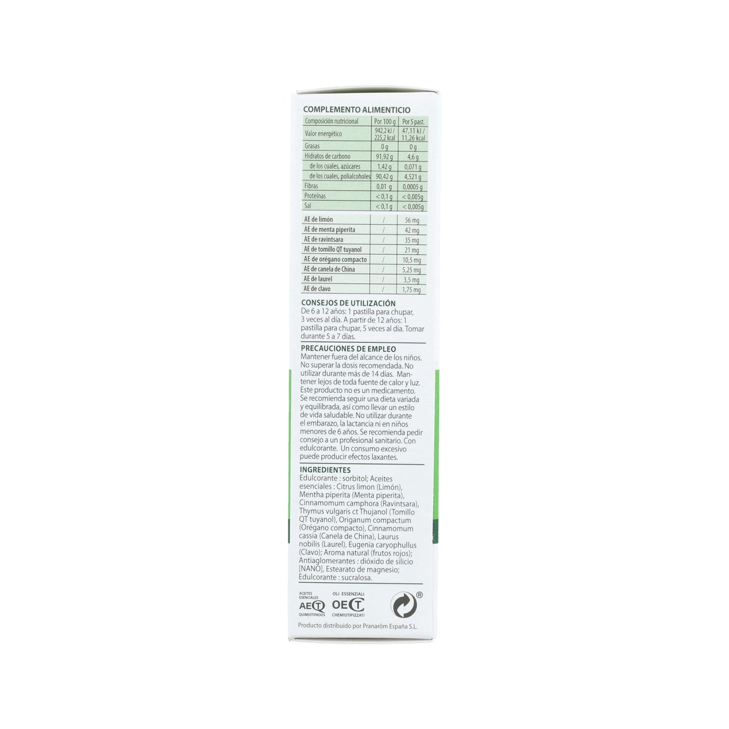 Pranarôm Aromaforce Pastillas Calmantes Garganta 21uds
