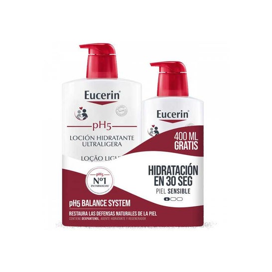 Eucerin Pack pH5 Loción Ultraligera 1000ml + 400ml