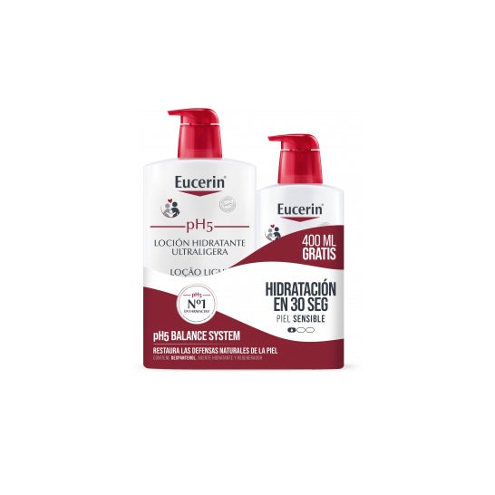 Eucerin Pack pH5 Loción Ultraligera 1000ml + 400ml