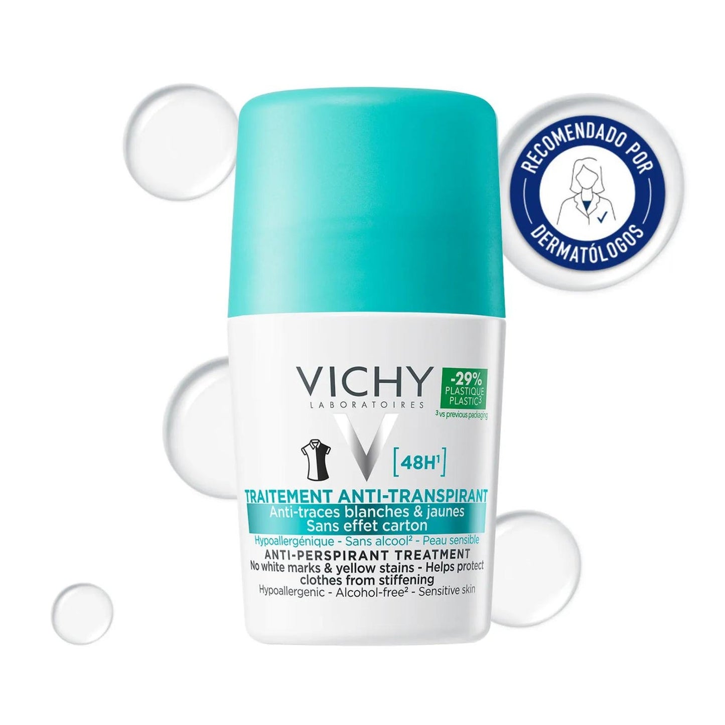Vichy Tratamiento Antitranspirante 48h Antimanchas Roll-on 50ml