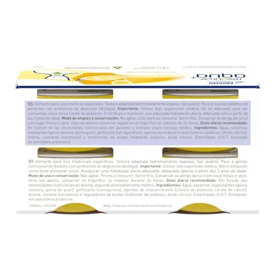 Resource Aqua+ Agua Gelificada Limón 4x125g