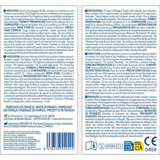 Senti2 Suero Fisiológico Monodosis 60x5ml