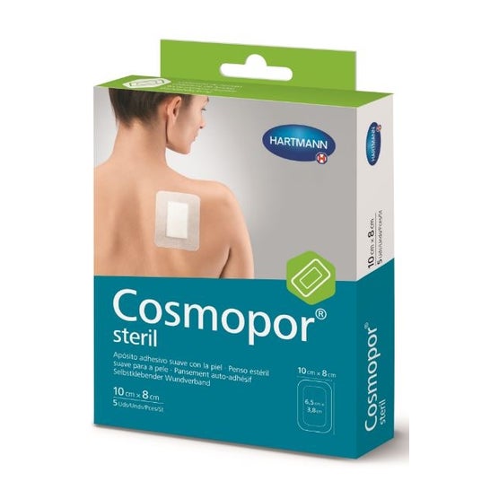 Cosmopor Silicone Apósito Esteril 10x8cm 5uds