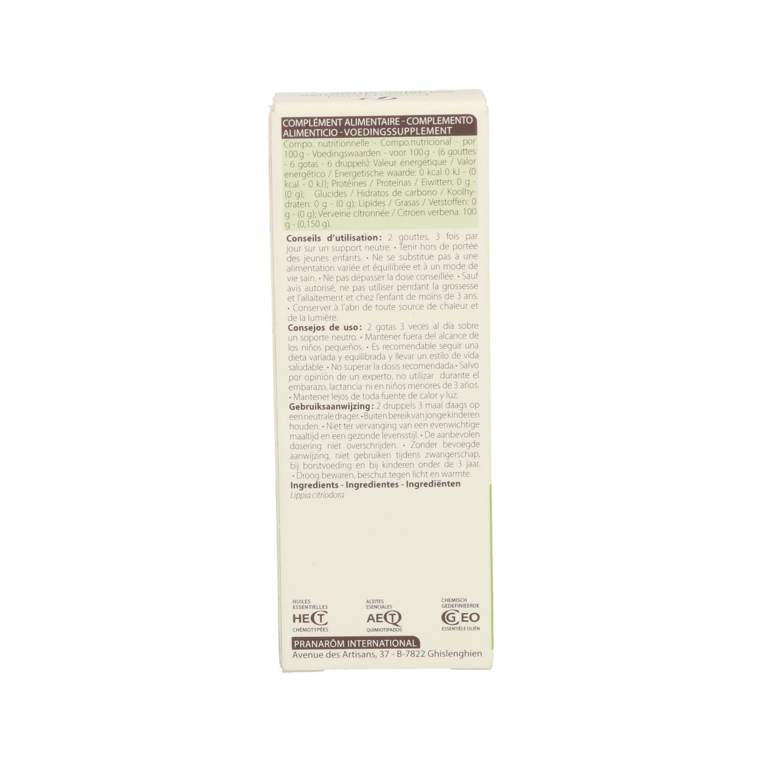 Pranarôm Aceite Esencial de Hierbaluisa 5ml