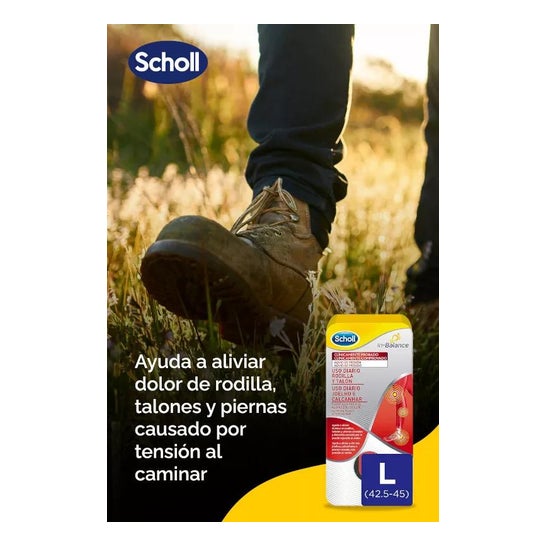Scholl In-Balance Rodilla y Talón Talla L 1par