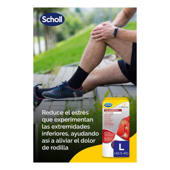 Scholl In-Balance Rodilla y Talón Talla L 1par