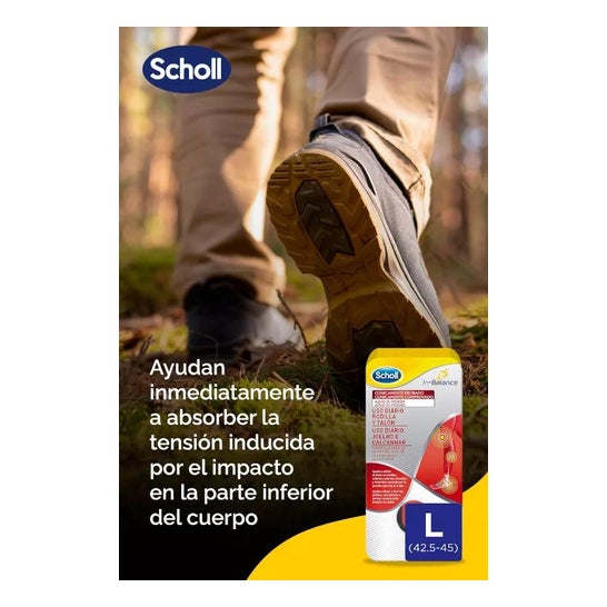 Scholl In-Balance Rodilla y Talón Talla L 1par