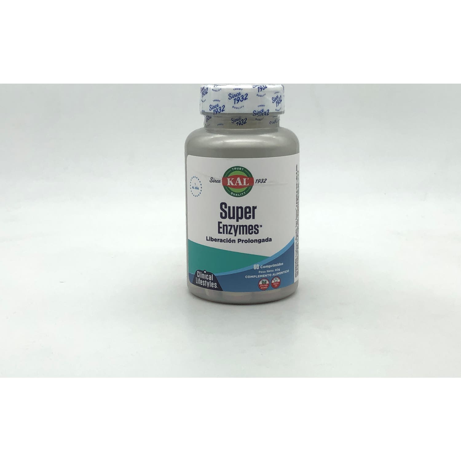 Kal Suplementos Super Enzymes Acción Prolongada 60 Comprimidos