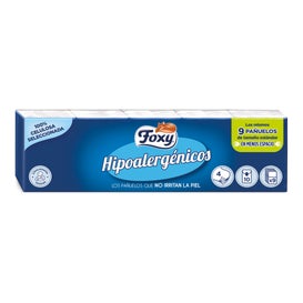 Foxy Hipoalergénicos Pañuelos 10x9 uds