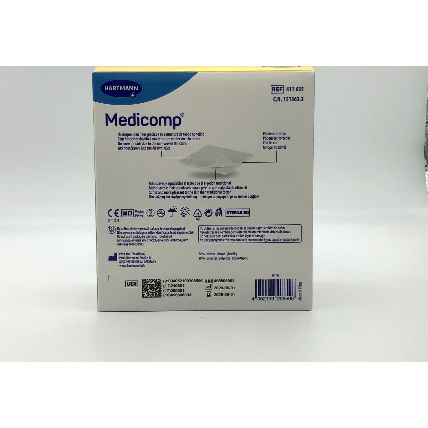 Medicomp Compresas Estériles de 10x10cm 25x2uds