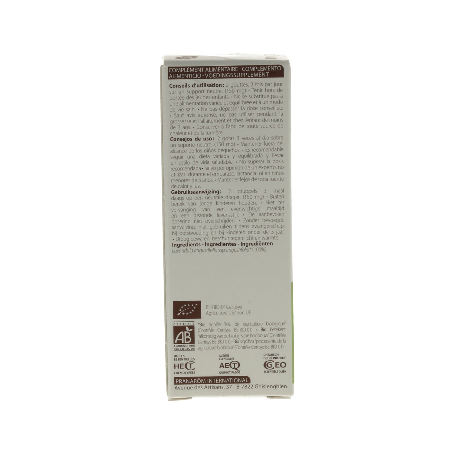 Pranarôm Aceite Esencial de Lavanda BIO 10ml