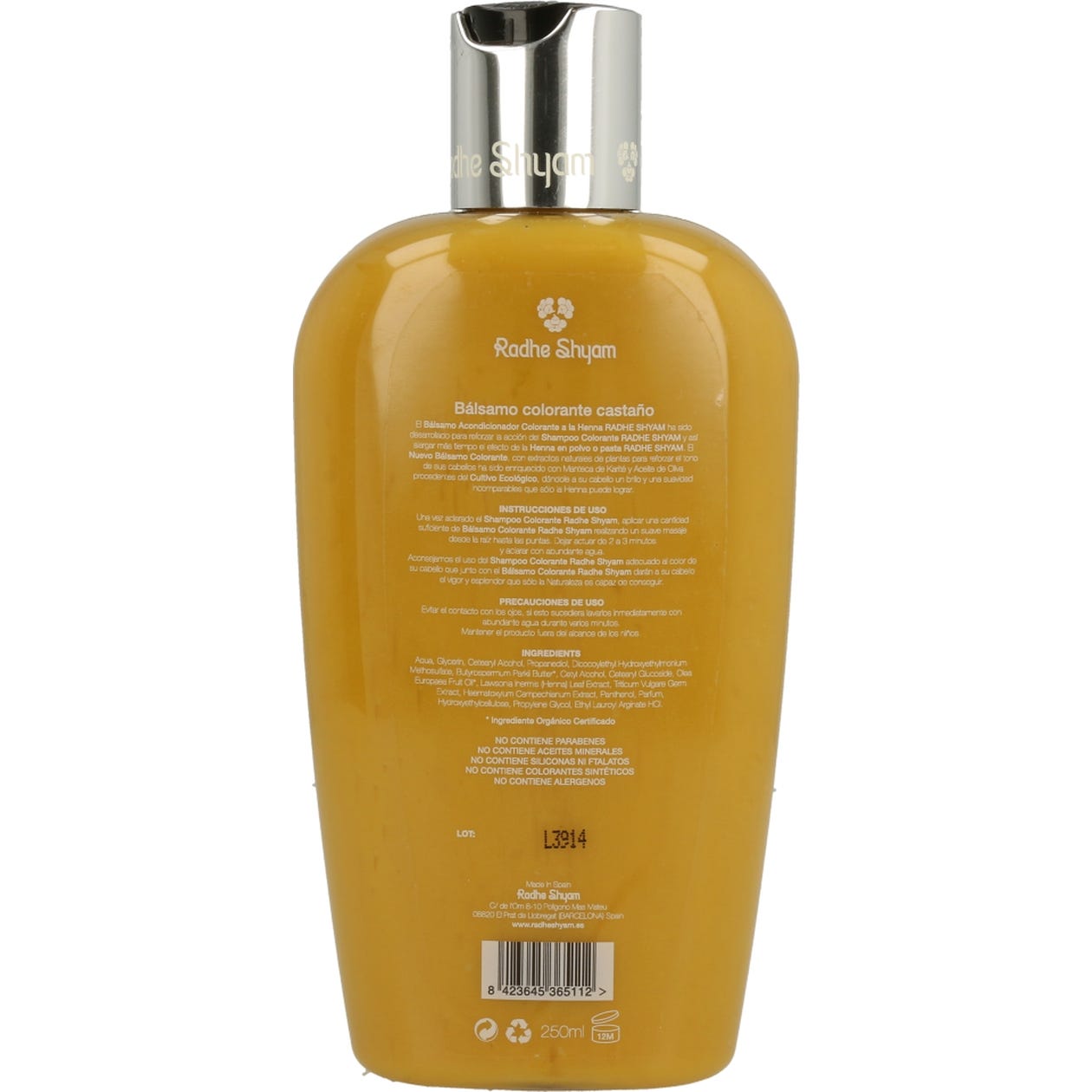 Radhe Shyam Balsamo Acondicionador Color Castaño 250ml