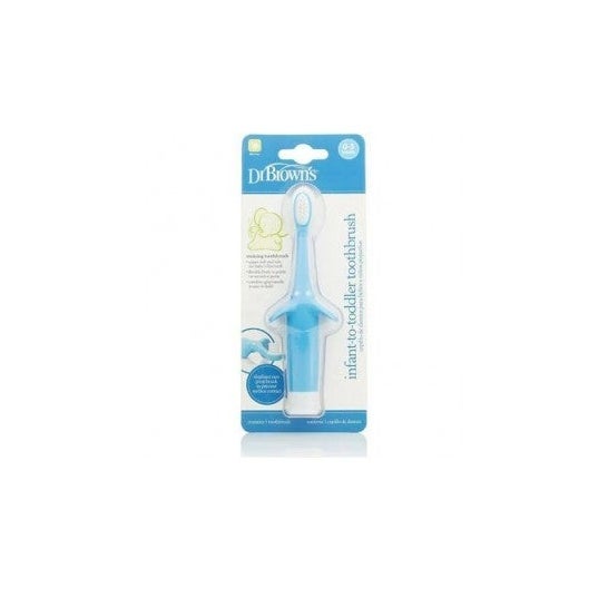 Cepillo De Dientes Bebe Infantil Azul 0-3 Años