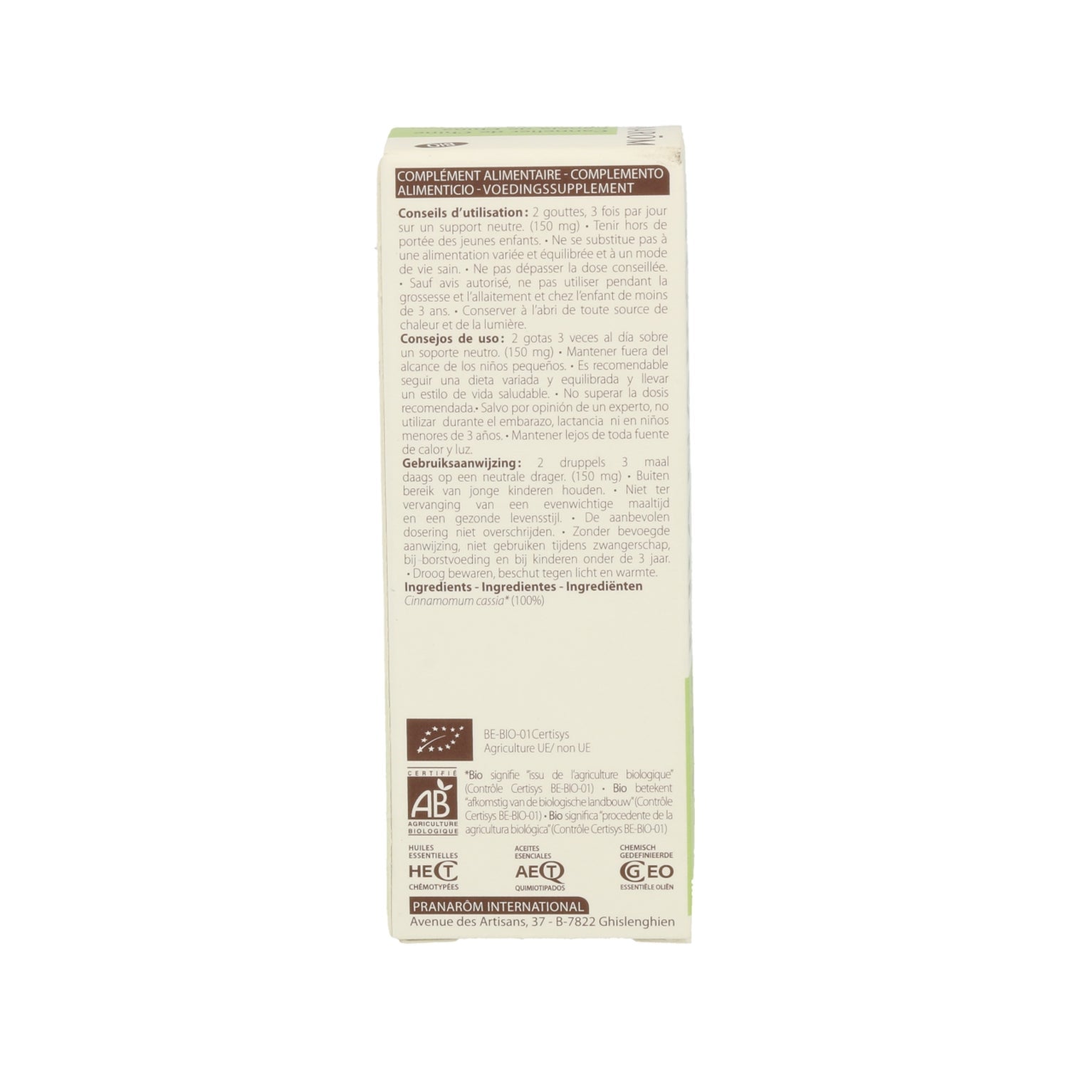 Pranarôm Aceite Esencial de Canela de China BIO 10ml