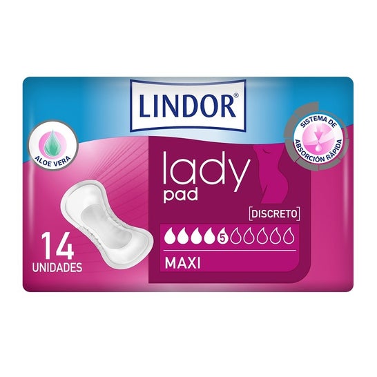 Lindor Lady Pad Compresas Maxi 14uds