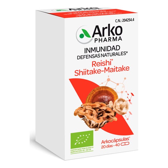 Arkopharma Arkocápsulas Reishi Shiitake-Maitake BIO 40caps