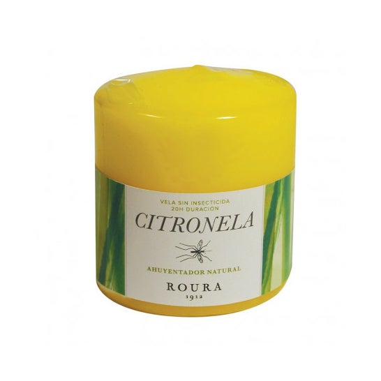 Roura Vela Taco Alta Flama Citronela 80x70mm 1ud