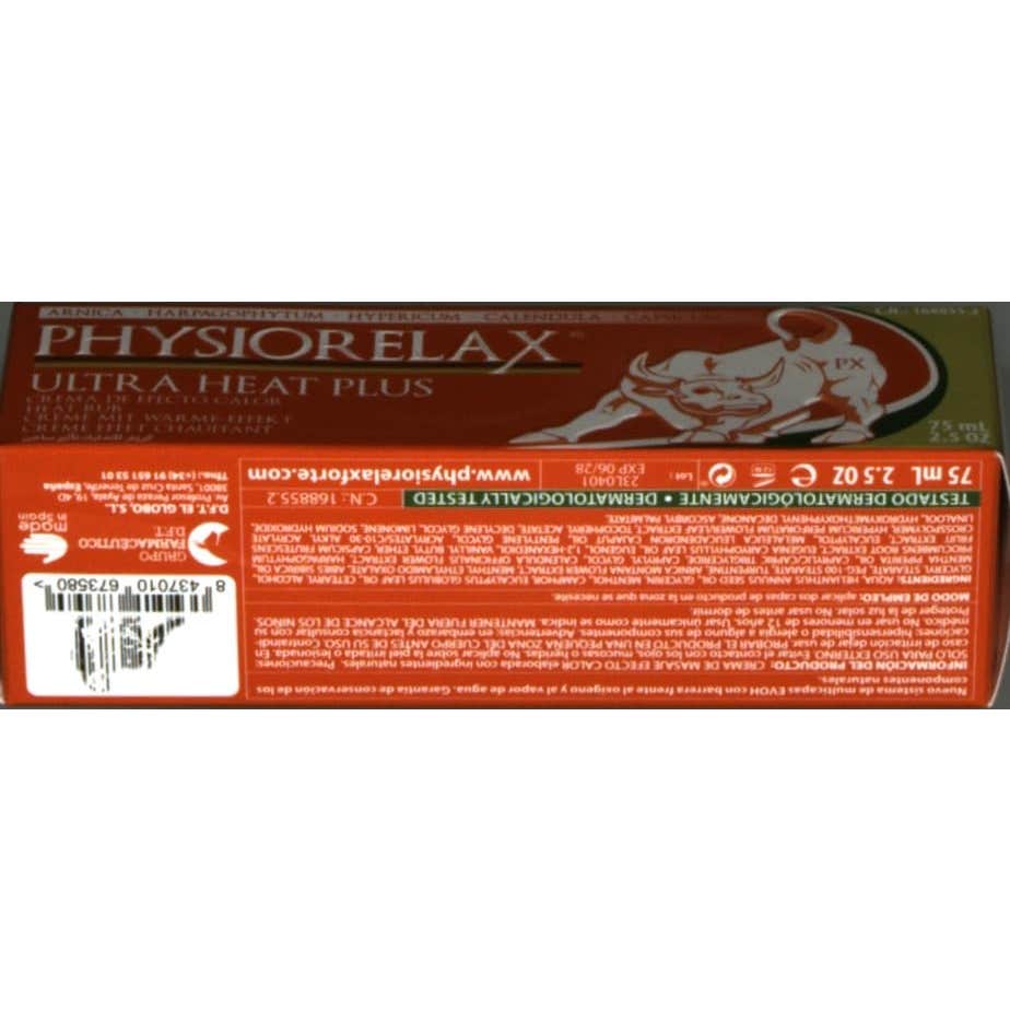 Physiorelax Ultra Heat crema masaje deportivo 75ml