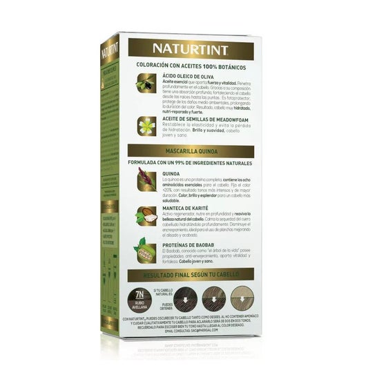 Naturtint Coloración Permanente 7N Rubio Avellana 170ml