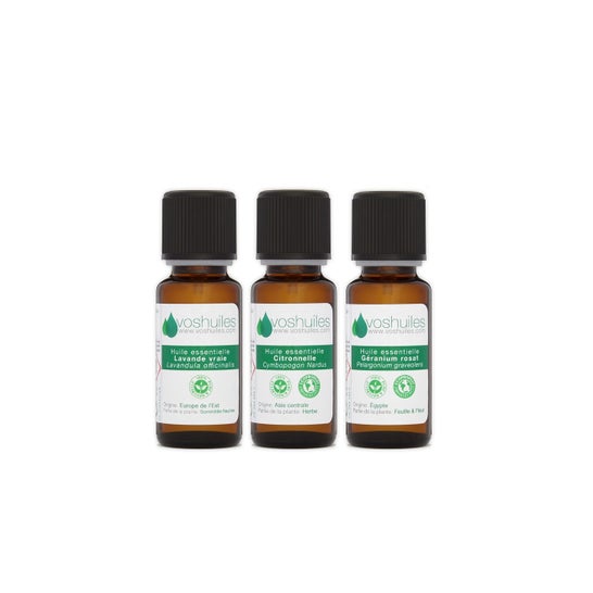 Voshuiles Kit de Insectos 3 Aceites Esenciales