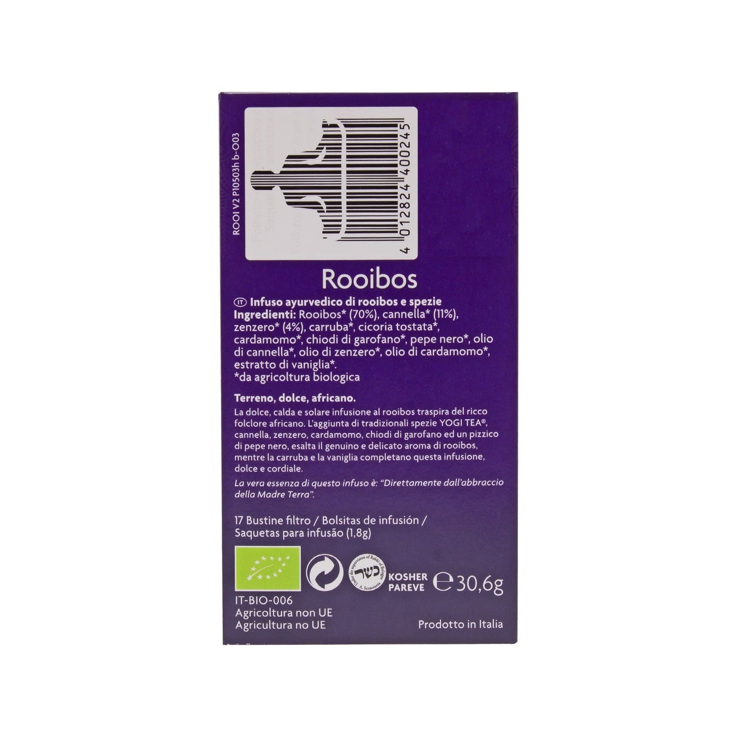 Yogi Tea rooibos 17 bolsas