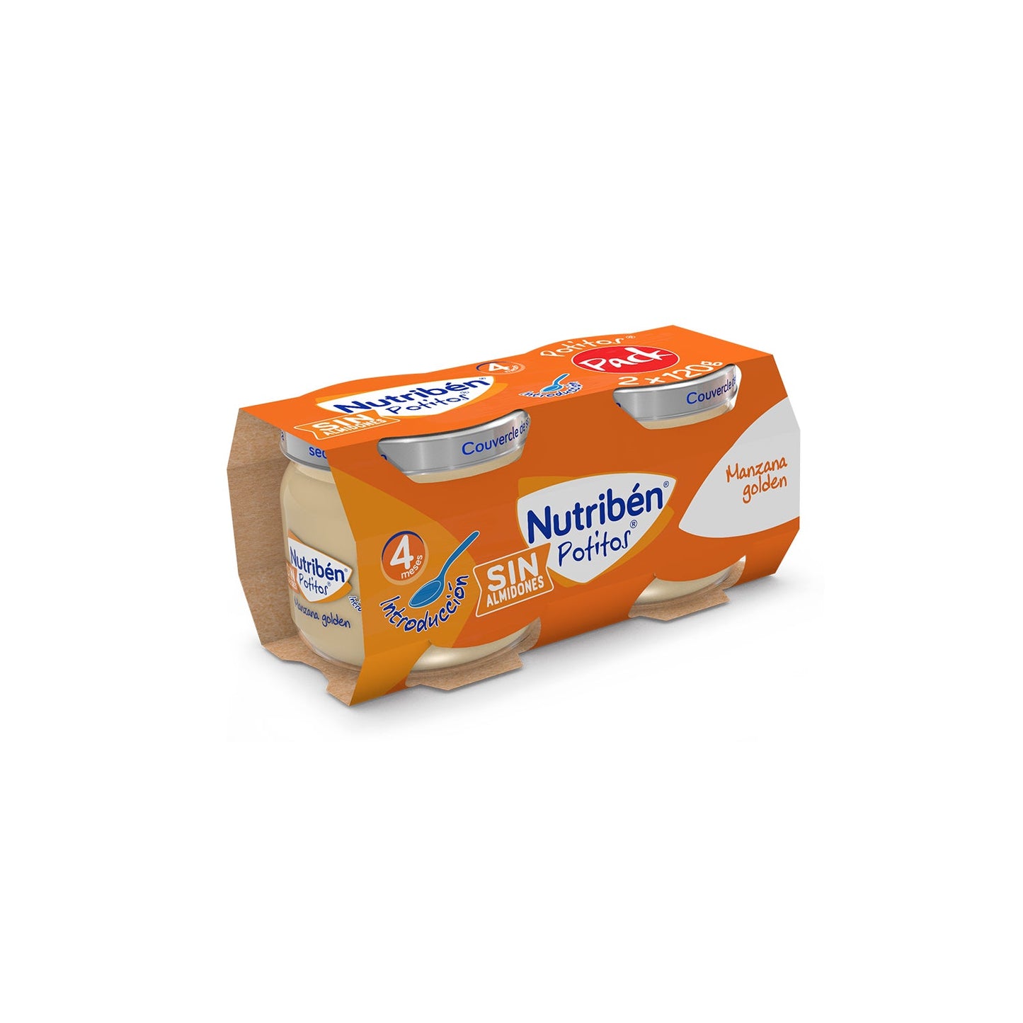 Nutribén Potitos Manzana Golden 2x120 g