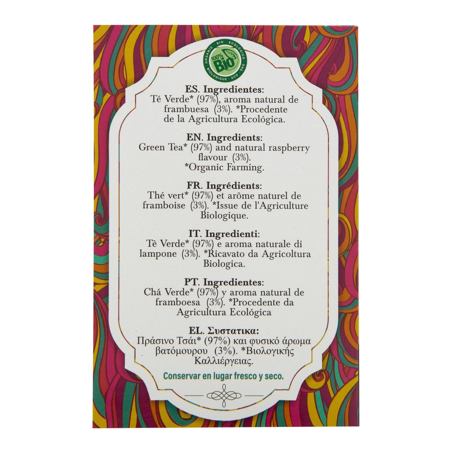 Artemis Té Verde con Frutas Silvestres 20uds