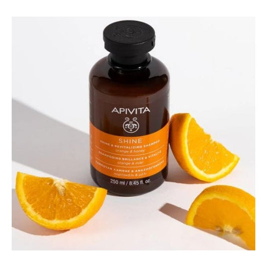 Apivita Champu Brillo y Vitalidad con Naranja y Miel 250 ml