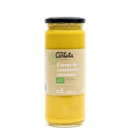 Carlota Organic Crema Zanahoria Cúrcuma Bio 450 g