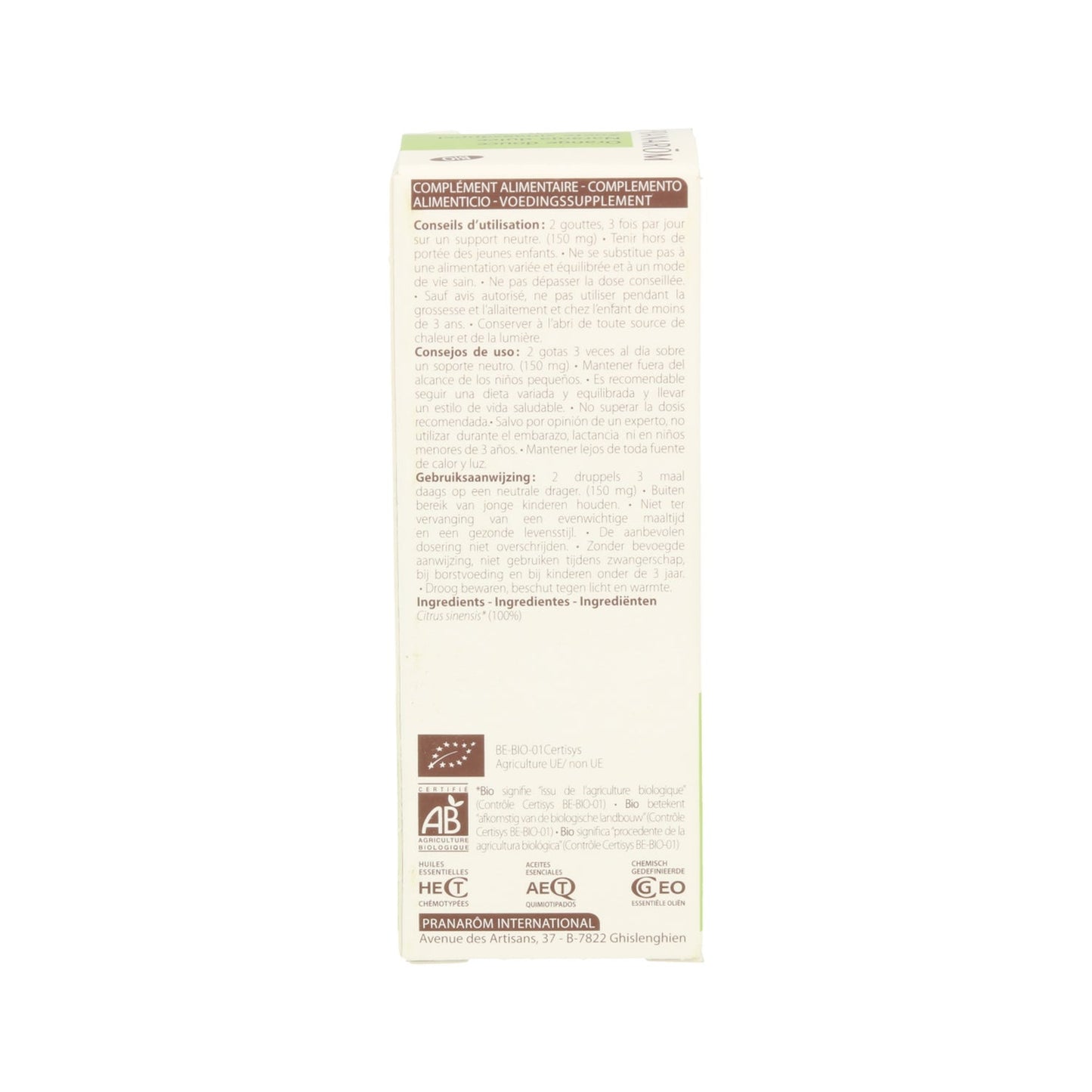 Pranarôm Aceite Esencial de Naranja Dulce BIO 10ml