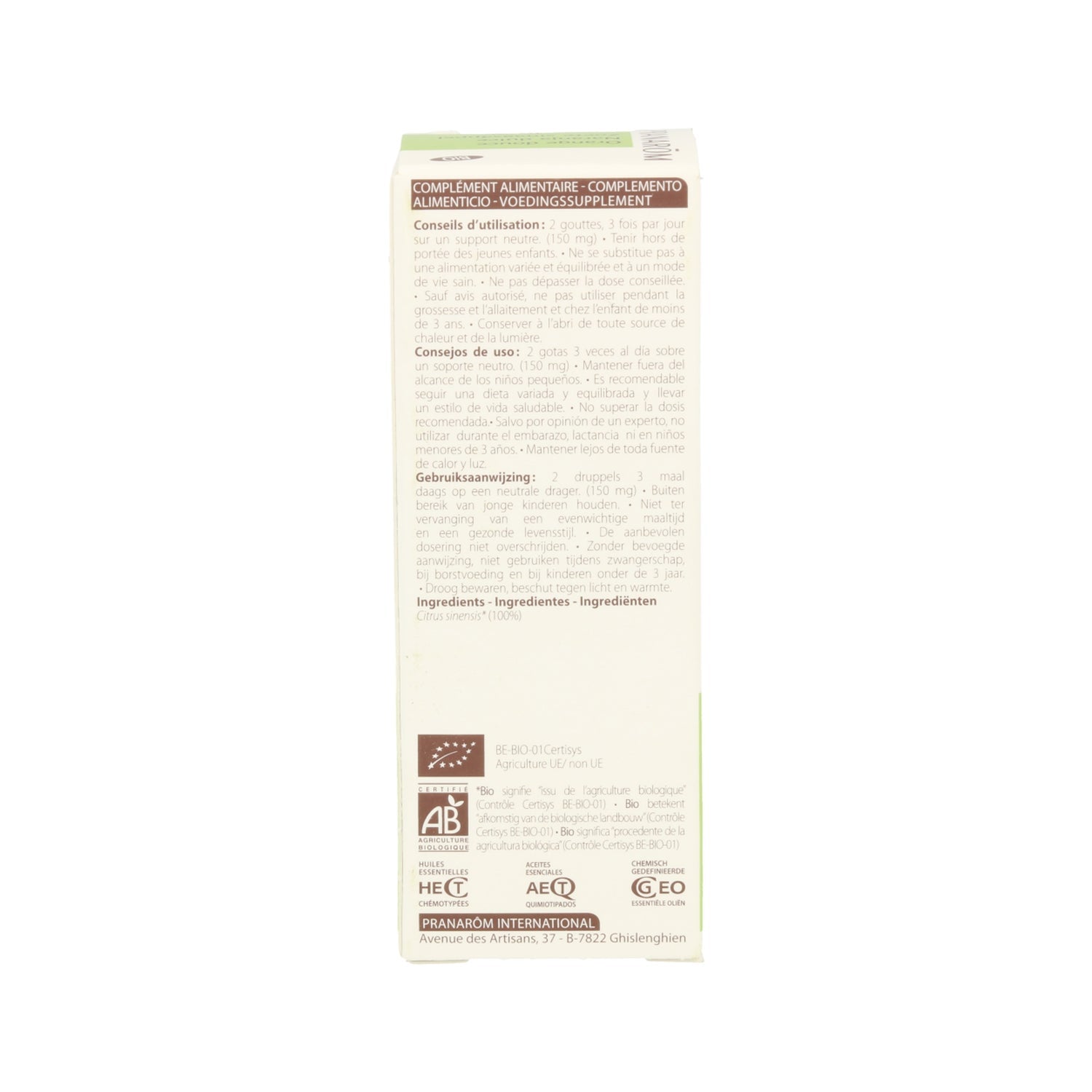 Pranarôm Aceite Esencial de Naranja Dulce BIO 10ml