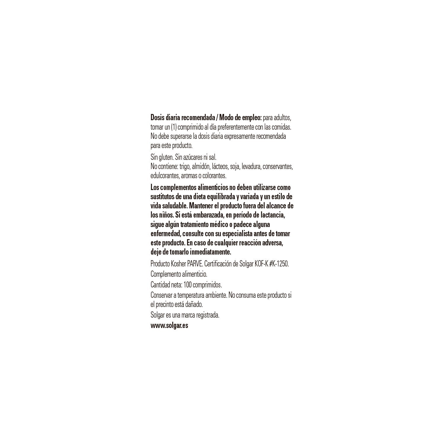 Solgar Selenio 200mcg 100comp