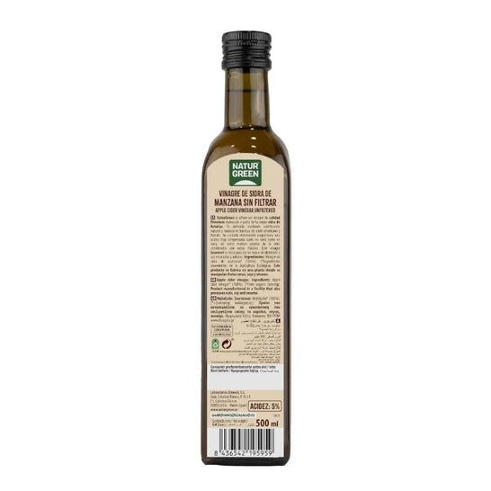 Naturgreen Vinagre De Sidra De Manzana Sin Filtrar Bio 500ml