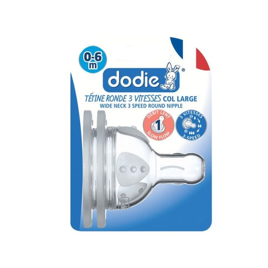 Dodie Initiation+ Tetinas Flujo Lento 2uds
