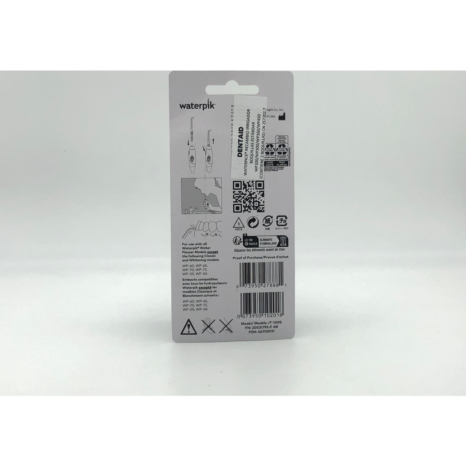 Waterpik Boquilla Estándar WP-160/100/300/450/02 2uds