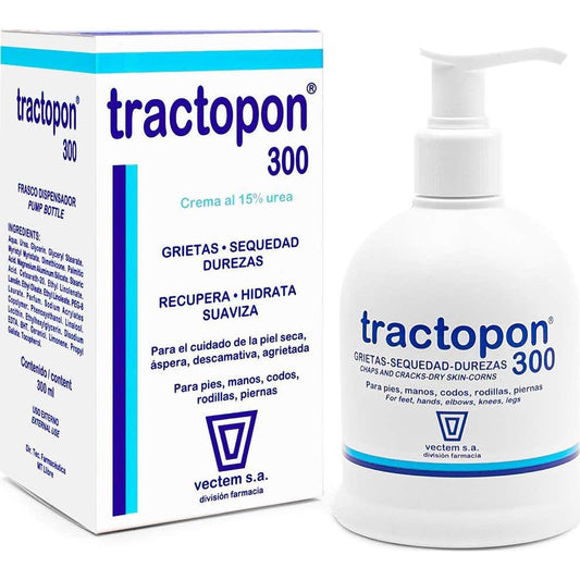 Tractopon 15% Urea Dispensador Grietas Sequedad Durezas 300ml