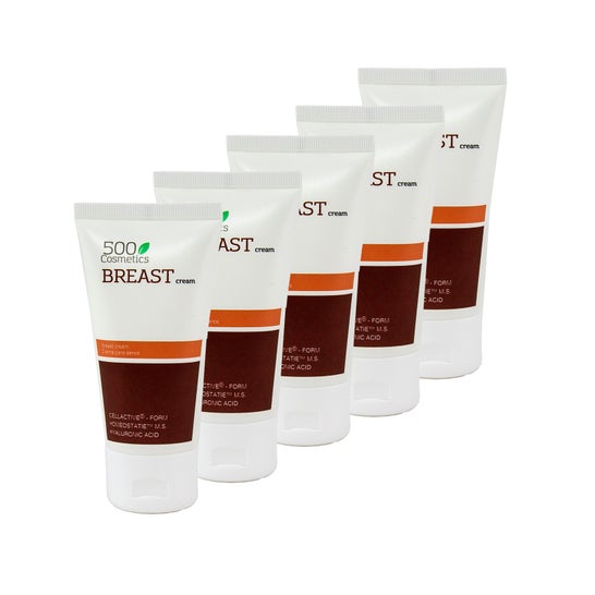 500 Cosmetics Breast Cream Crema para Aumento Senos 5 X100 ml