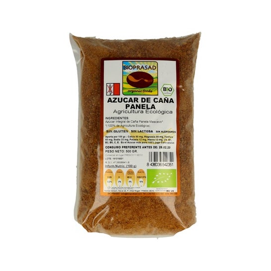 Bioprasad Panela Azucar Caña Bio Sin Gluten 500g