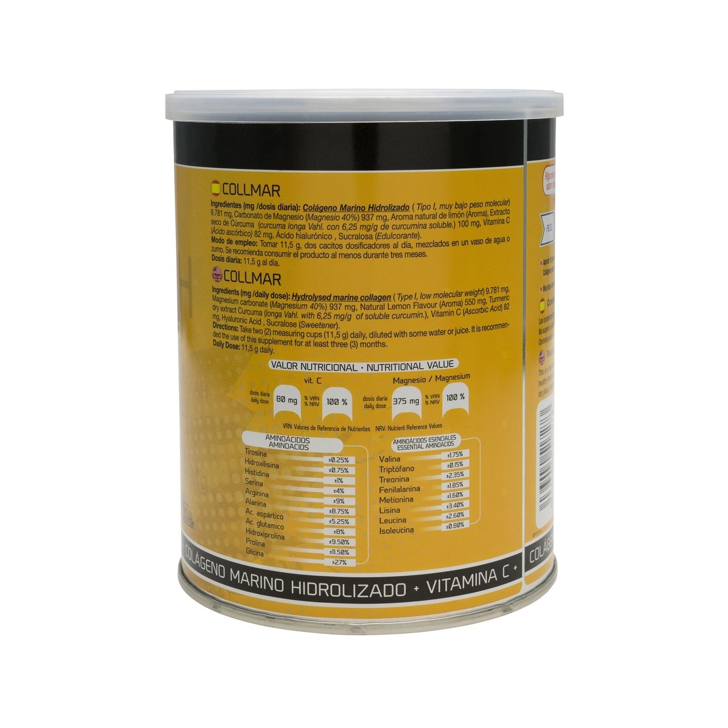 Drasanvi Collmar® Colágeno Marino + Magnesio + Cúrcuma Sabor Limón 300g