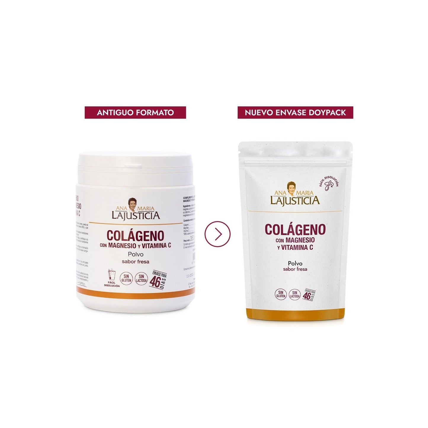 Ana Maria Lajusticia Colágeno con Magnesio y Vitamina C Sabor Fresa 350g